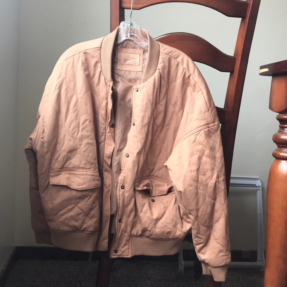 Universal Thread Tan Bomber Jacket - Size Small